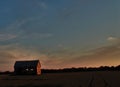 Abandoned Barn in Sun-Set Field