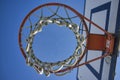 Abandoned basketball basket Royalty Free Stock Photo