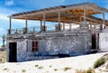 Abandoned beach bar