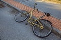 An abandoned bike on the ground Royalty Free Stock Photo