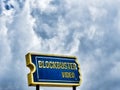 An abandoned Blockbuster Video Co sign Royalty Free Stock Photo