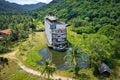 Abandoned Boat Chalet, Ghost Ship in Grand Lagoona, Koh Chang, Trat, Thailand Royalty Free Stock Photo