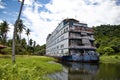 Abandoned Boat Chalet, Ghost Ship in Grand Lagoona, Koh Chang, Trat, Thailand Royalty Free Stock Photo