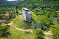 Abandoned Boat Chalet, Ghost Ship in Grand Lagoona, Koh Chang, Trat, Thailand Royalty Free Stock Photo