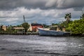 Abandoned boat Tarpon Springs in Florida Royalty Free Stock Photo