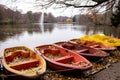 Abandoned boats in a park Royalty Free Stock Photo