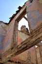 Abandoned bombed house