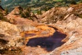 Abandoned Bor Mine with Red Lake in Serbia