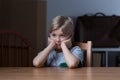 Abandoned boy feeling depressed Royalty Free Stock Photo