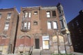 Abandoned brick apartment, Philadelphia, Pennsylvania Royalty Free Stock Photo