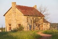 Abandoned brick farm house in the Texas hill country Royalty Free Stock Photo