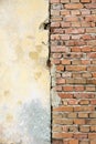 Abandoned brick wall texture Royalty Free Stock Photo