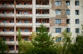 An abandoned building in the city of Pripyat