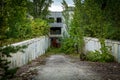 An abandoned building in the city of Pripyat