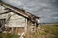 Abandoned building with cloudy skies Royalty Free Stock Photo