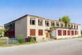 Abandoned building of the House of Culture in the Russian village Royalty Free Stock Photo