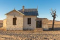 An abandoned building in the Namib desert near Garub Royalty Free Stock Photo