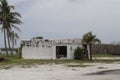 Abandoned Building After the Storm Hurricane Ian-Front Side Royalty Free Stock Photo