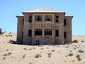 Abandoned buildings in the diamond mining town of Kolmanskop, Namibia