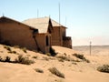 Abandoned buildings in the diamond mining town of Kolmanskop, Namibia