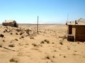 Abandoned buildings in the diamond mining town of Kolmanskop, Namibia