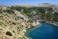 Abandoned buildings on Goli otok, political prison in ex Yugoslavia