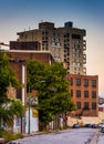 Abandoned buildings on a street in Baltimore, Maryland.