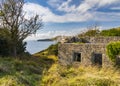 Abandoned buildings at Worbarrow Bay