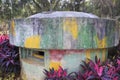 Abandoned bunker in zhonglun park, amoy Royalty Free Stock Photo