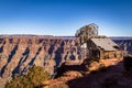 Abandoned cable aerial tramway of mine at Guano Point - Grand Canyon West Rim, Arizona, USA Royalty Free Stock Photo