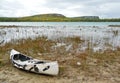 Abandoned canoe at Wingfield Basin Royalty Free Stock Photo
