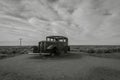 Abandoned Car In The American Southwest Desert Royalty Free Stock Photo