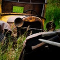 Abandoned Car (Chitina, Alaska) Royalty Free Stock Photo