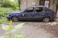 Abandoned car in Zagreb, Croatia Royalty Free Stock Photo