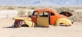 Abandoned car in the Namib Desert Royalty Free Stock Photo