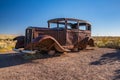 Abandoned Car in Petrified Forest National Park along Route 66