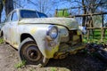 Abandoned Cars, Car Cemetery. Old Retro Rusty Abandoned Car. Vintage car. Old Abandoned Car Cemetery. Abandoned Rusty Royalty Free Stock Photo