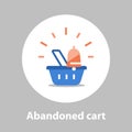 Abandoned cart remainder, shopping and marketing strategy, sales improvement