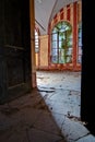 In an abandoned castle, in italy Royalty Free Stock Photo