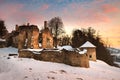 Opustený hrad na Slovensku.
