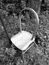 Abandoned chair Royalty Free Stock Photo
