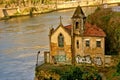 Abandoned chapel near Douro river in Vila Nova de Gaia