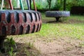 Abandoned children playground Royalty Free Stock Photo