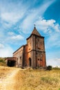 Abandoned christian church on top of Bokor mountain in Preah Monivong national park, Kampot, Cambodia Royalty Free Stock Photo