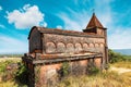 Abandoned christian church on top of Bokor mountain in Preah Monivong national park, Kampot, Cambodia Royalty Free Stock Photo