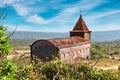 Abandoned christian church on top of Bokor mountain in Preah Monivong national park, Kampot, Cambodia Royalty Free Stock Photo