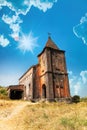 Abandoned christian church on top of Bokor mountain in Preah Monivong national park, Kampot, Cambodia Royalty Free Stock Photo