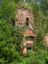 Abandoned Christian Orthodox Church in the village of Gribovo Kaluga region in Central Russia. Royalty Free Stock Photo