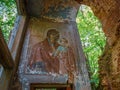Abandoned Christian Orthodox Church in the village of Gribovo Kaluga region in Central Russia. Royalty Free Stock Photo