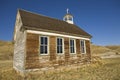 Abandoned church in badlands